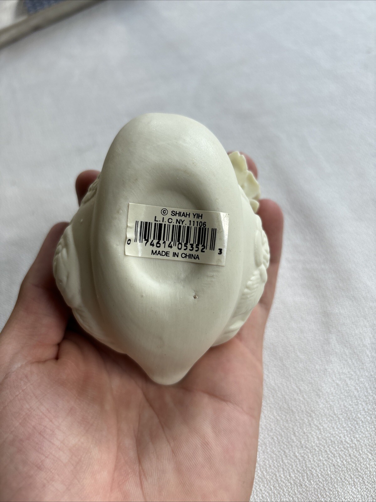 Vintage Ceramic Swan Decorative Bowl with 3D Roses - photo 5