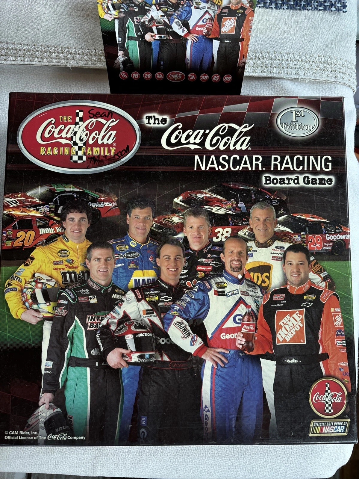 Vintage 2004 Coca Cola Nascar Racing Board Game