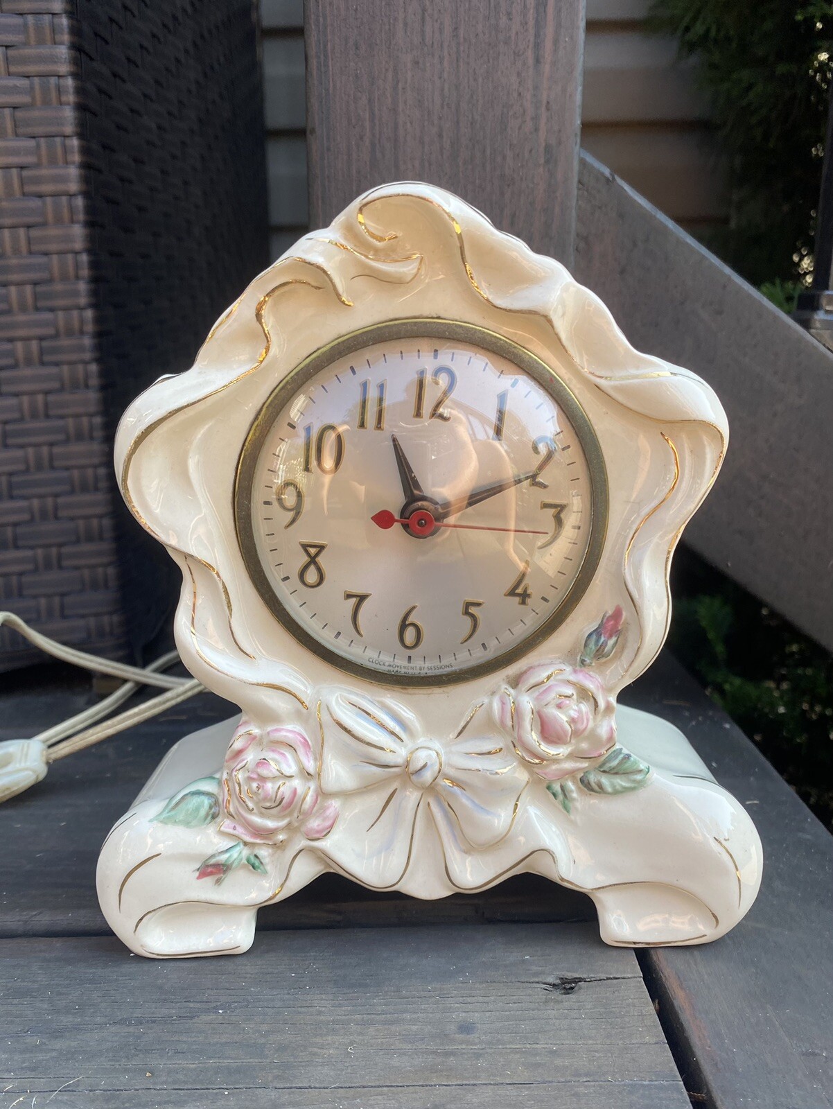 Vintage Coventry Porcelain Clock Made In U.S.A.