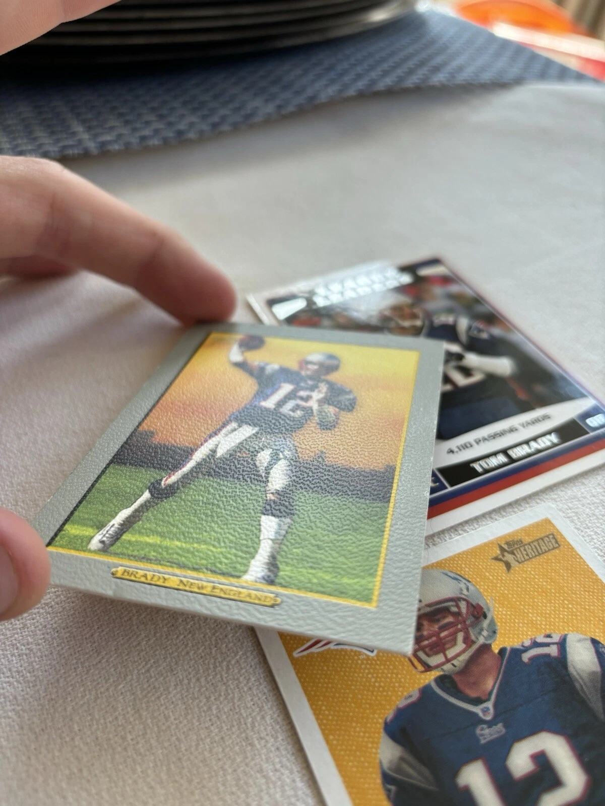3 Tom Brady Base Cards: 2006 and 2005 - photo 3