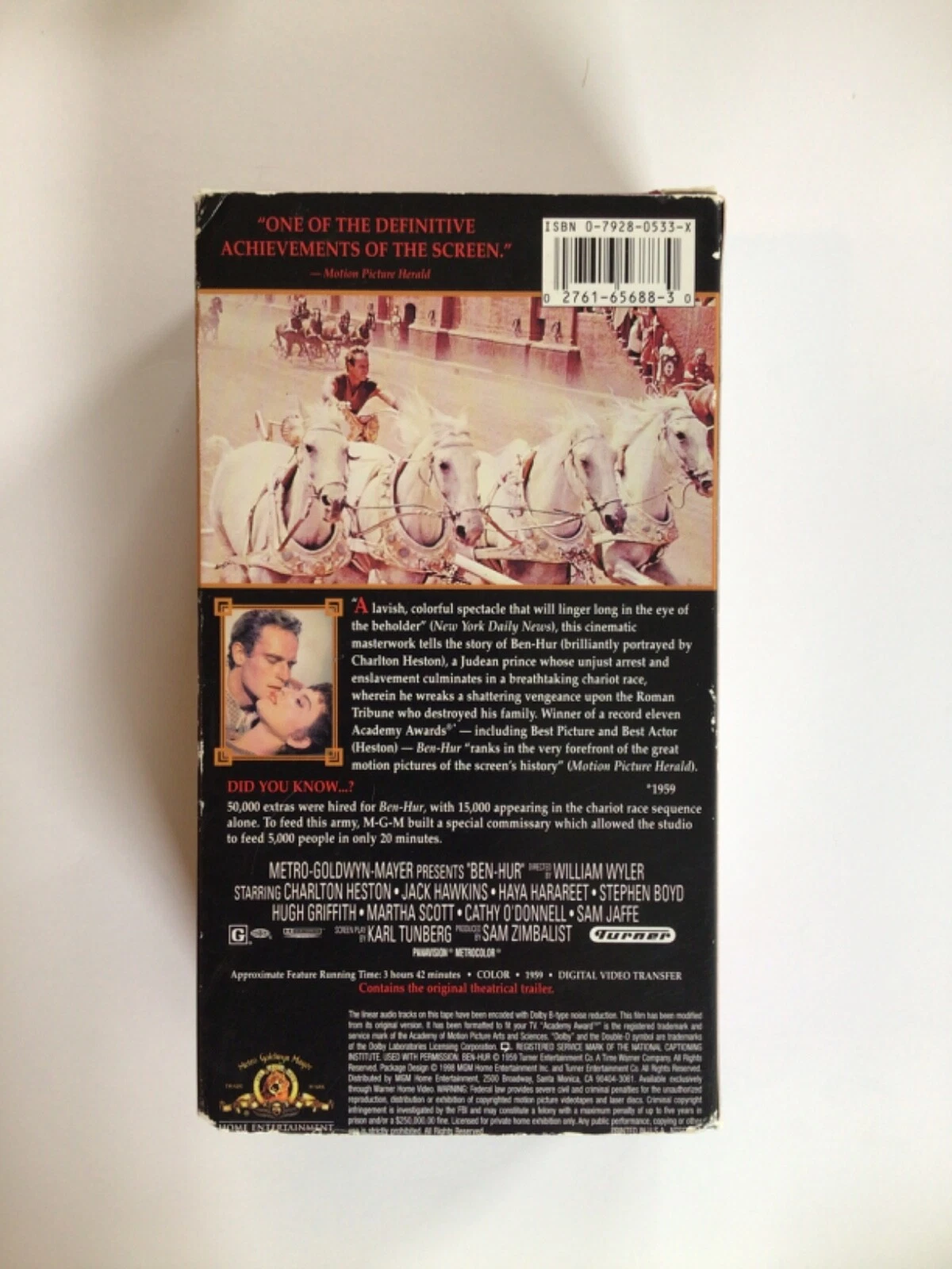 Charlton Heston Ben-Hur VHS Deluxe Widescreen - photo 4