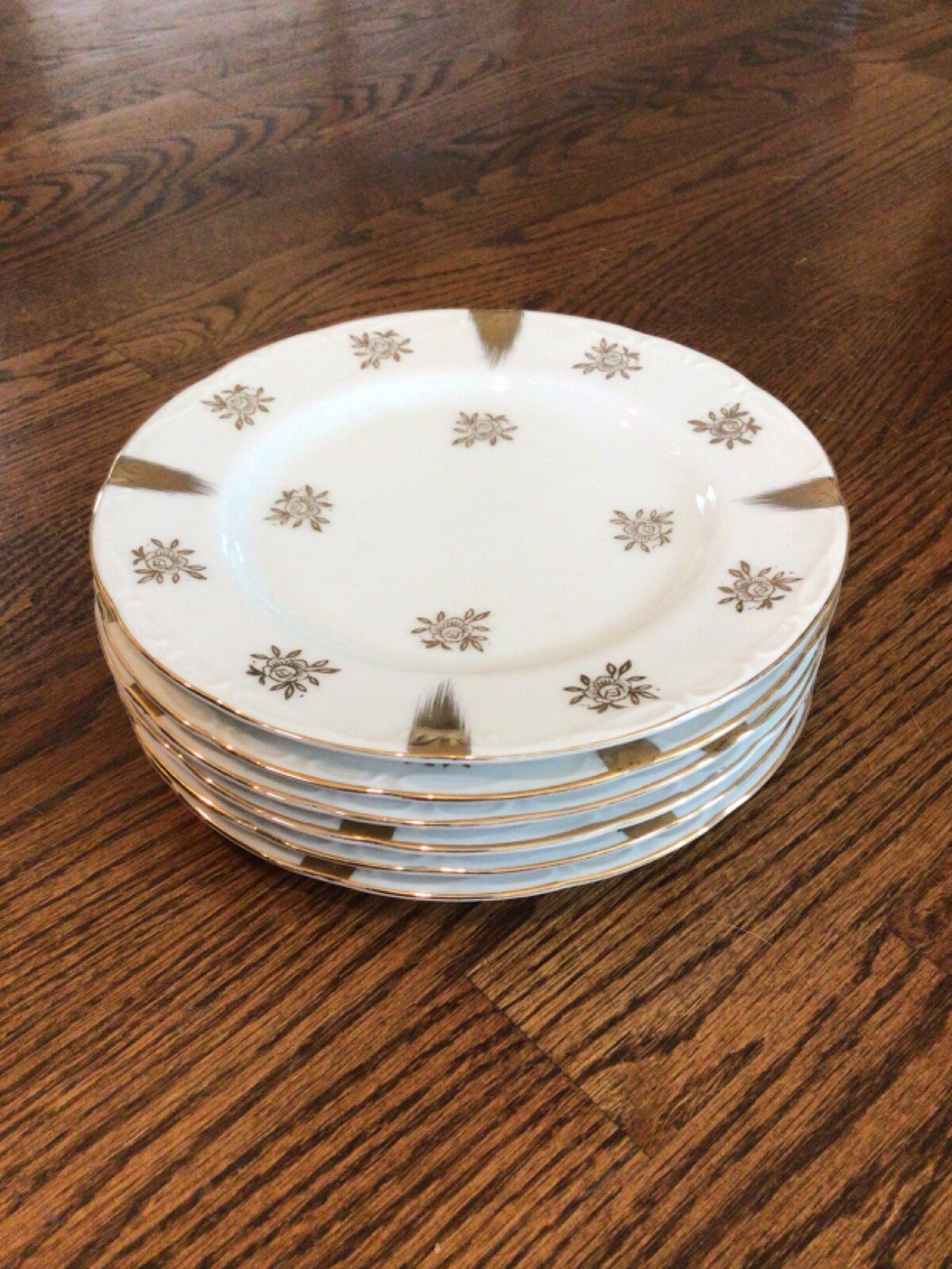 6 Unlabeled Porcelain Japanese Plates 44/340 - photo 2