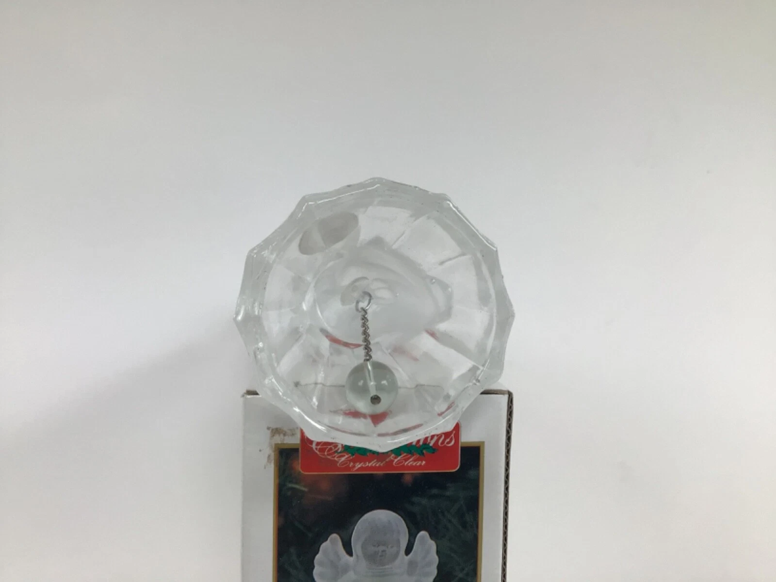 CELEBRATIONS CRYSTAL CLEAR 4 3/4" ANGEL BELL - FROSTED GLASS - photo 3