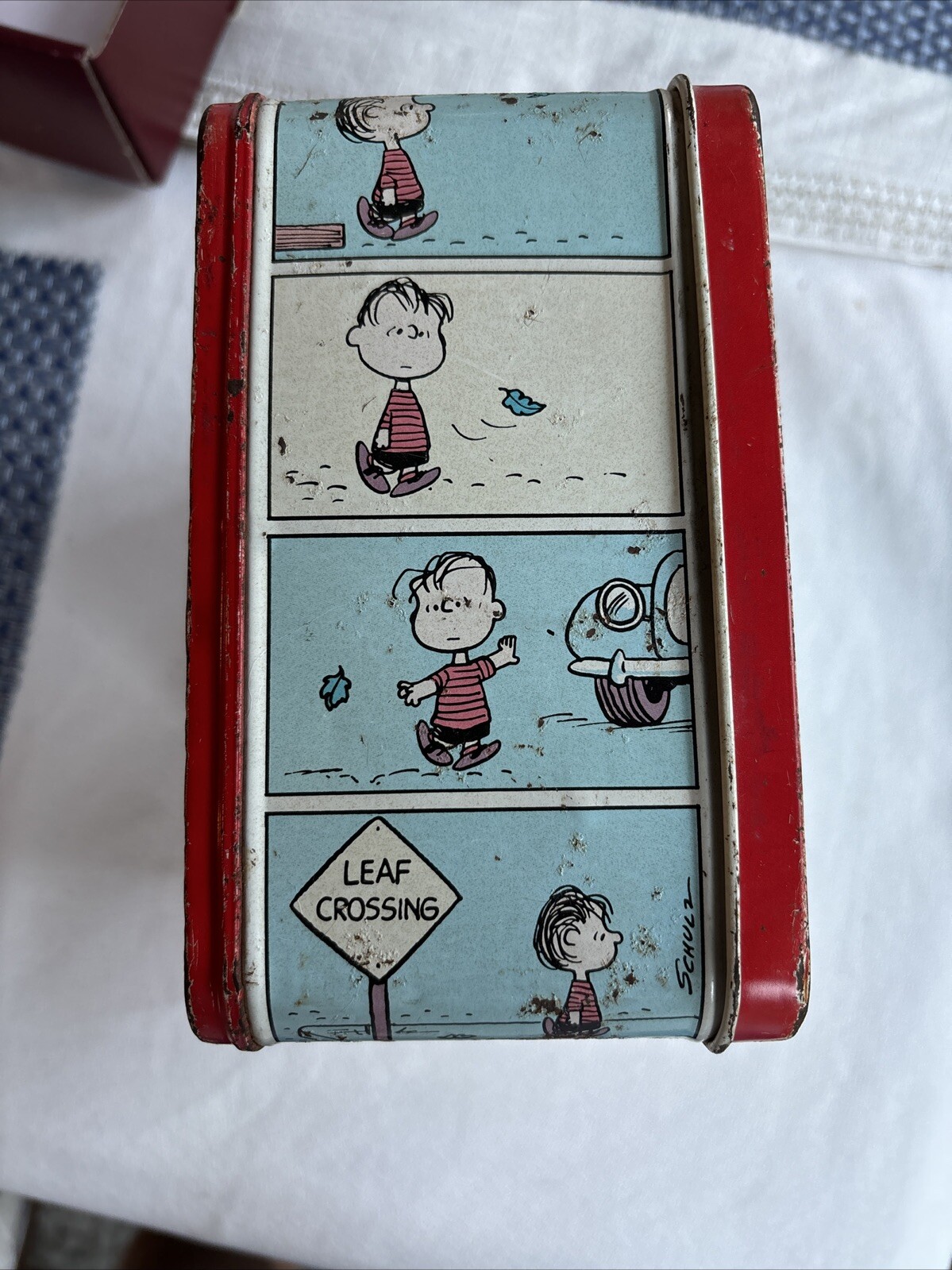 Peanuts Lunch Box by Schulz 1973 No Thermos - photo 5