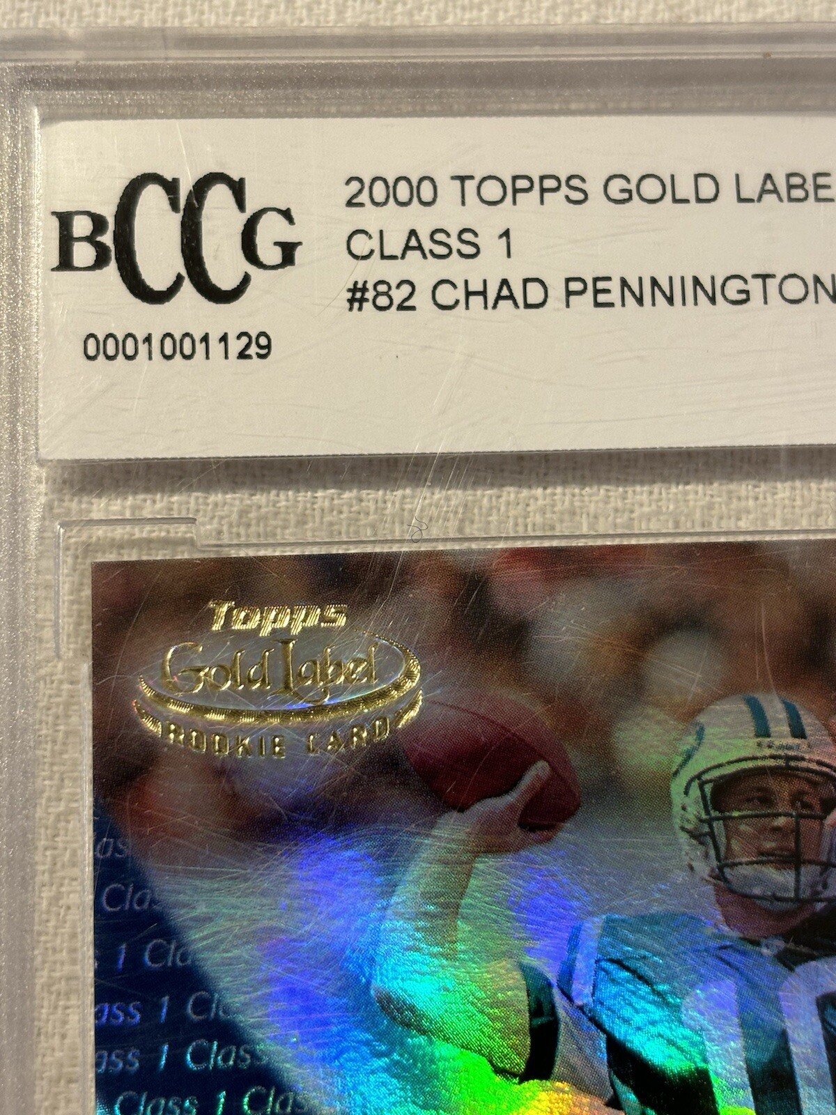 2000 Chad Pennington RC - BCCG 10 Topps Gold Label #82 - photo 2