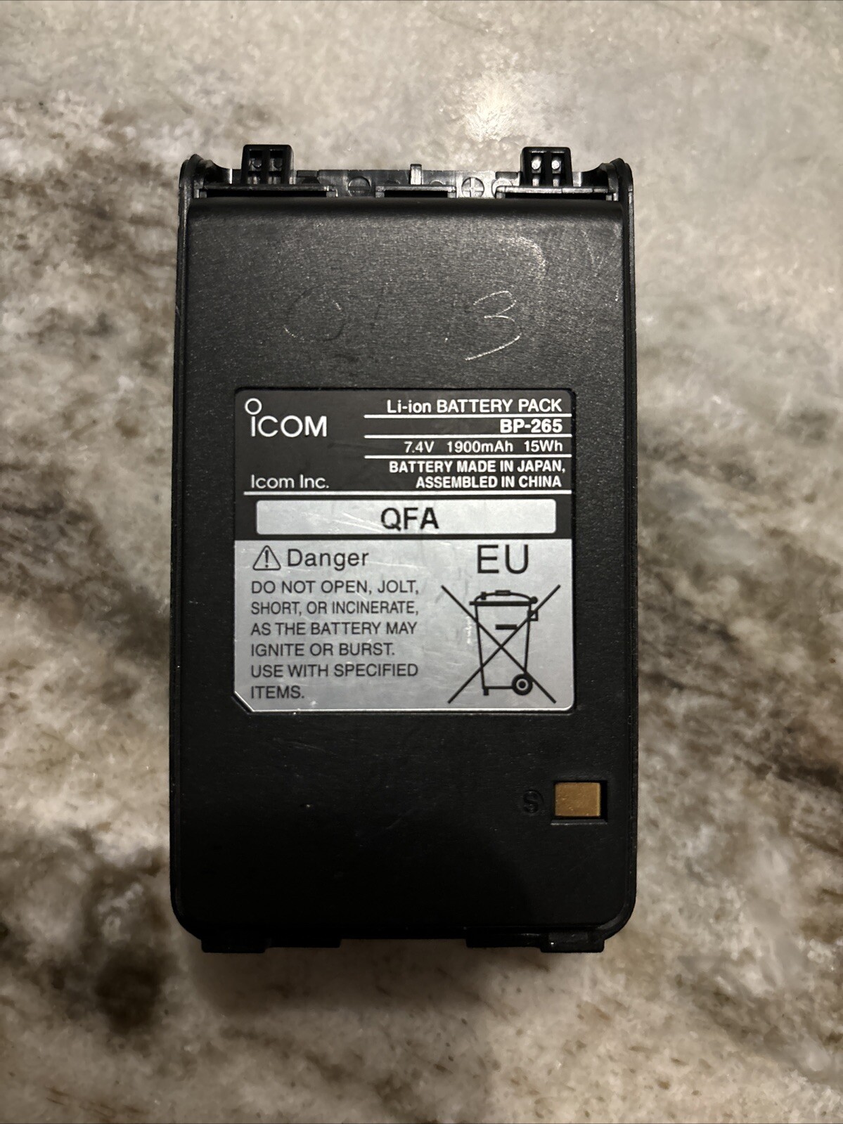 Icom BP-265 Li-ion Battery 7.4V 1900MAH for F3001 F3210D F4001 F