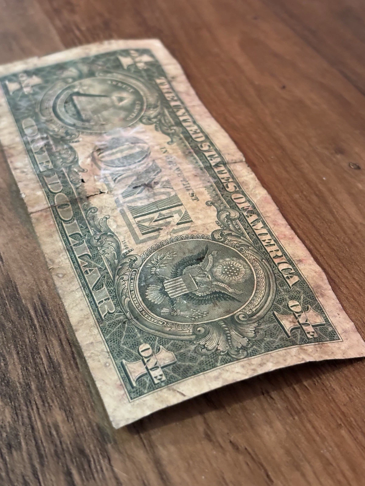 1969 D $1 Federal Reserve Note - Circulated USA - photo 5