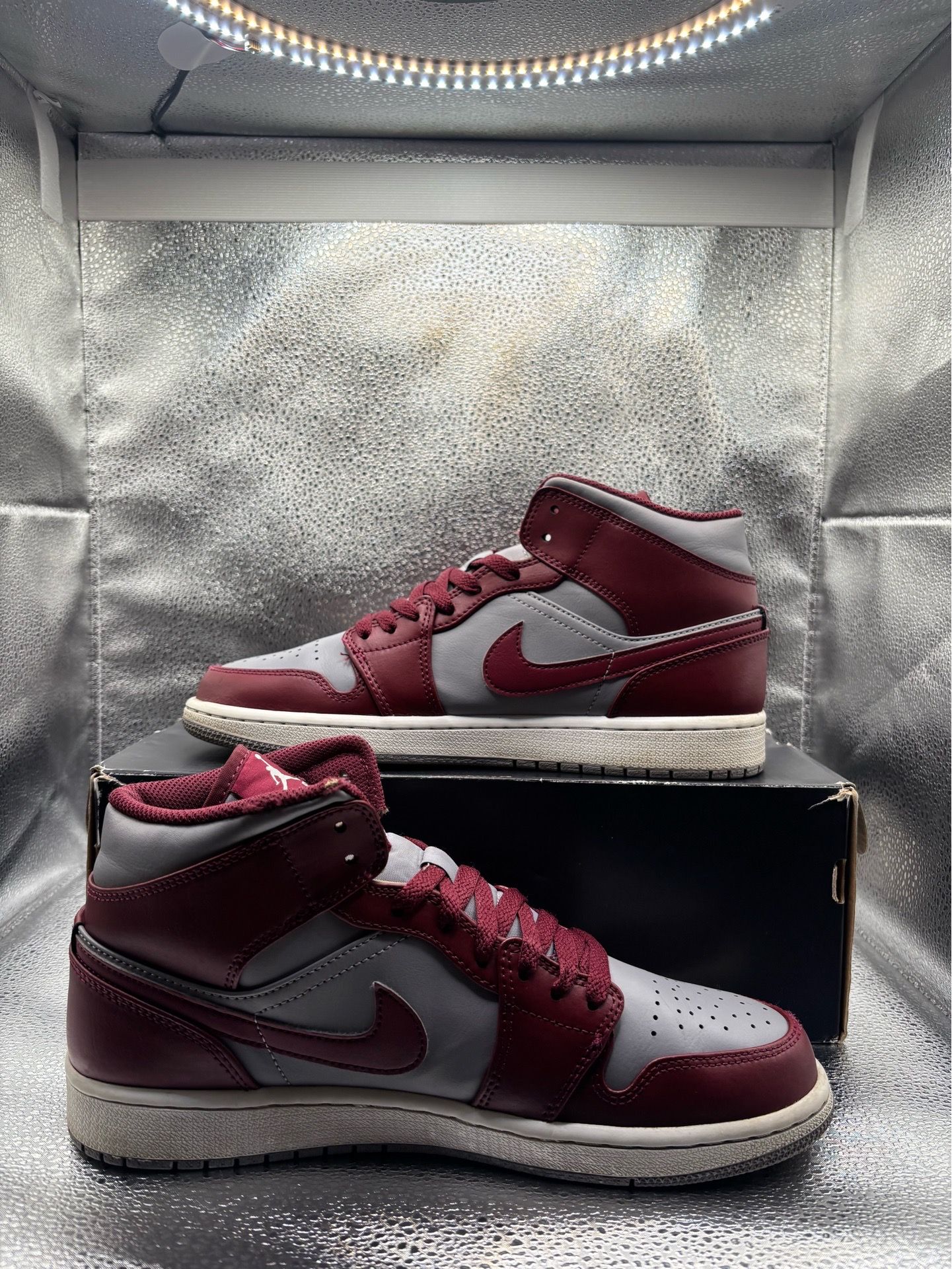 Air Jordan 1 Mid Cherrywood Red - Size 9 Men's - photo 5
