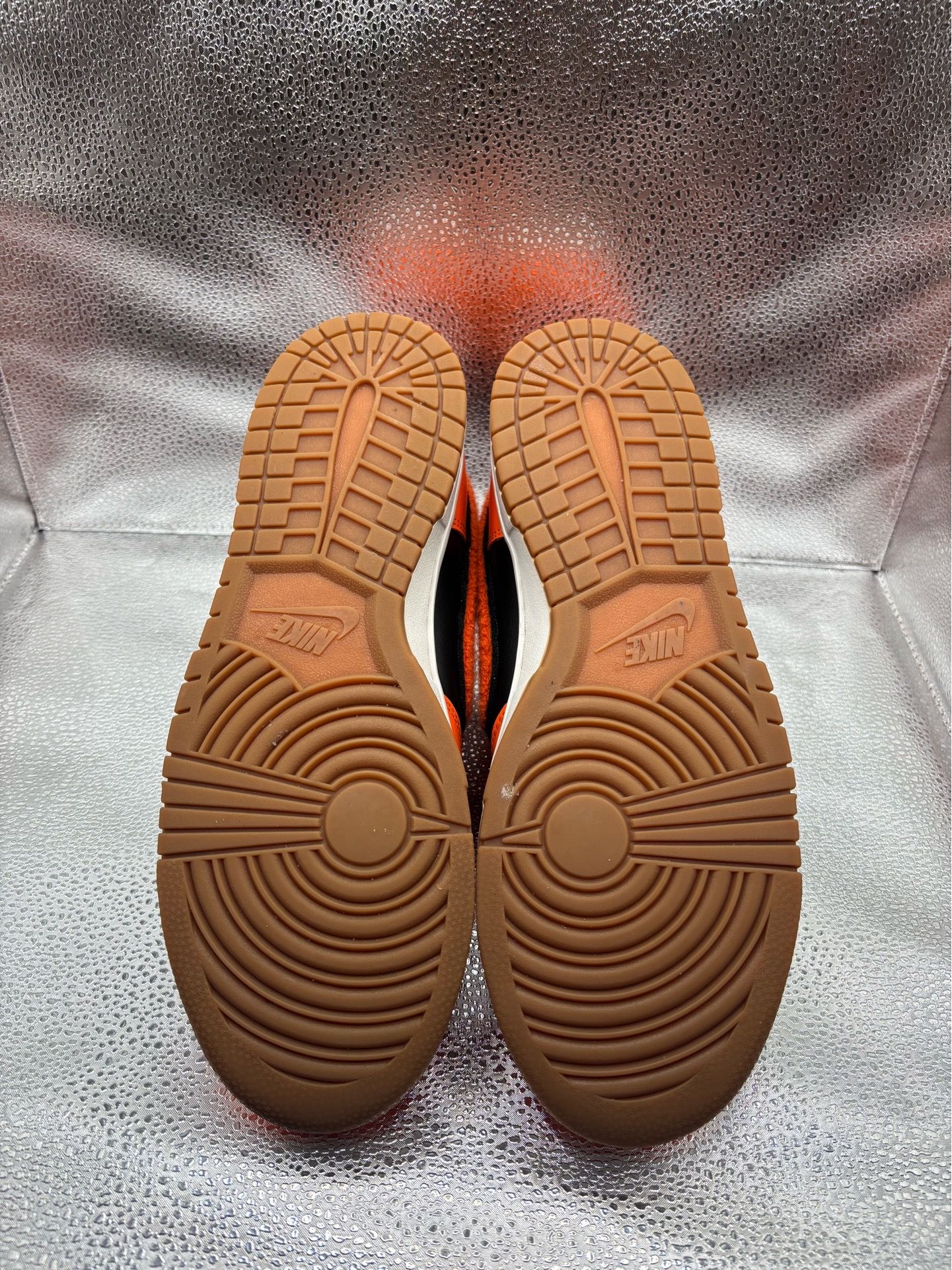 Nike Dunk High Chenille Swoosh Safety Orange - photo 3