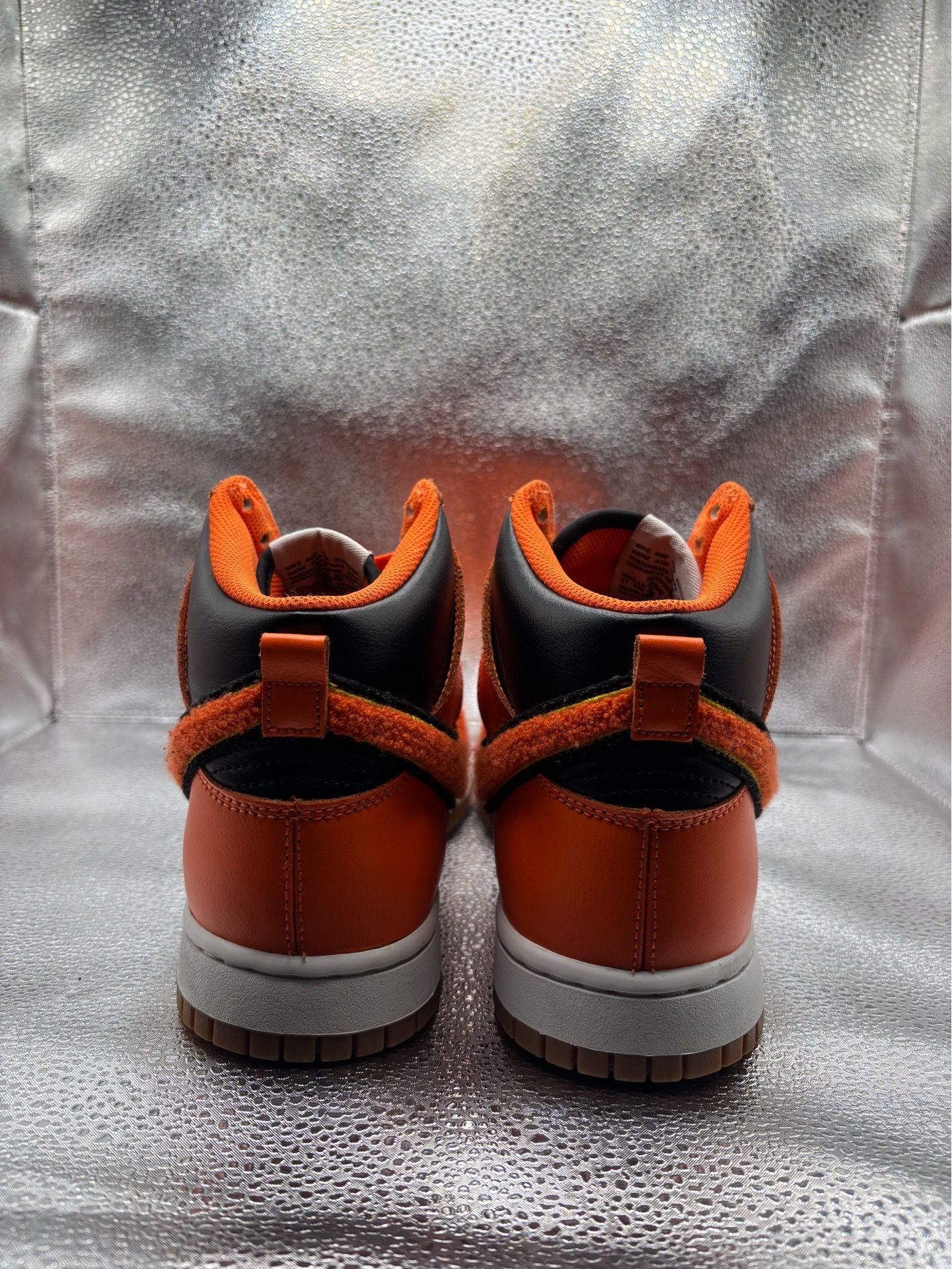 Nike Dunk High Chenille Swoosh Safety Orange - photo 4