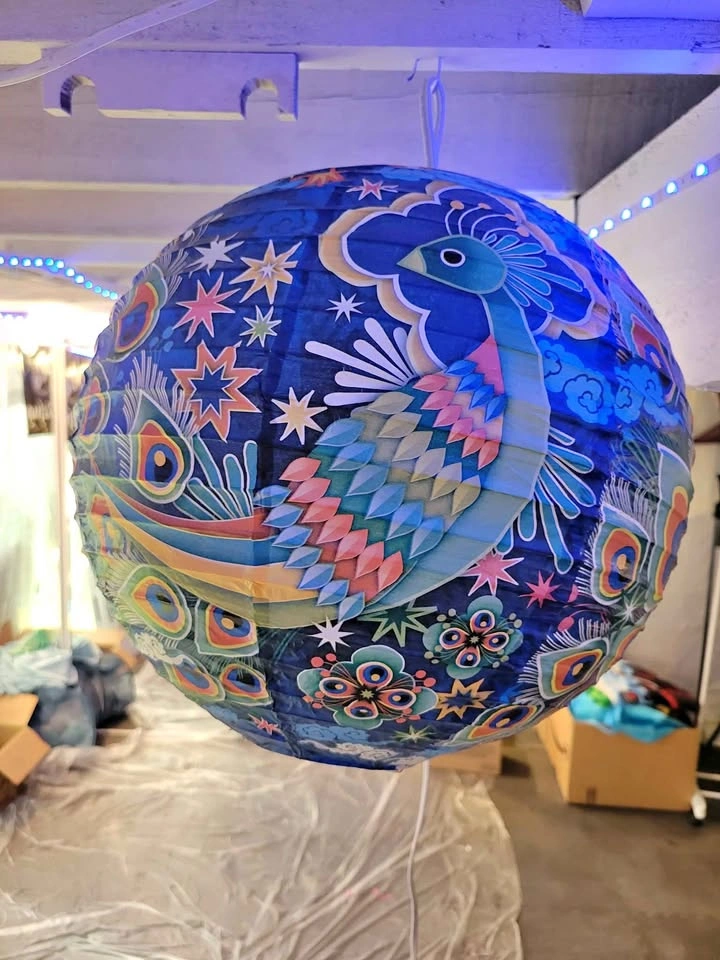 Peacock Paper Lantern