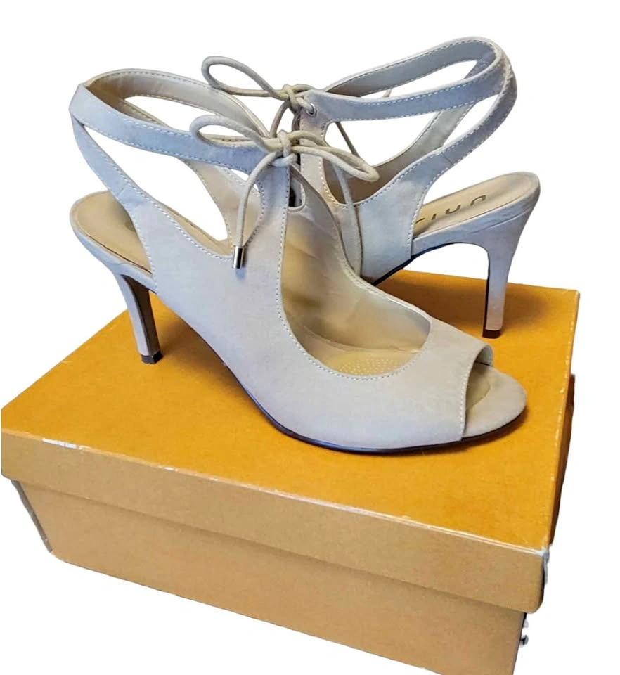 Nude Suede High Heels