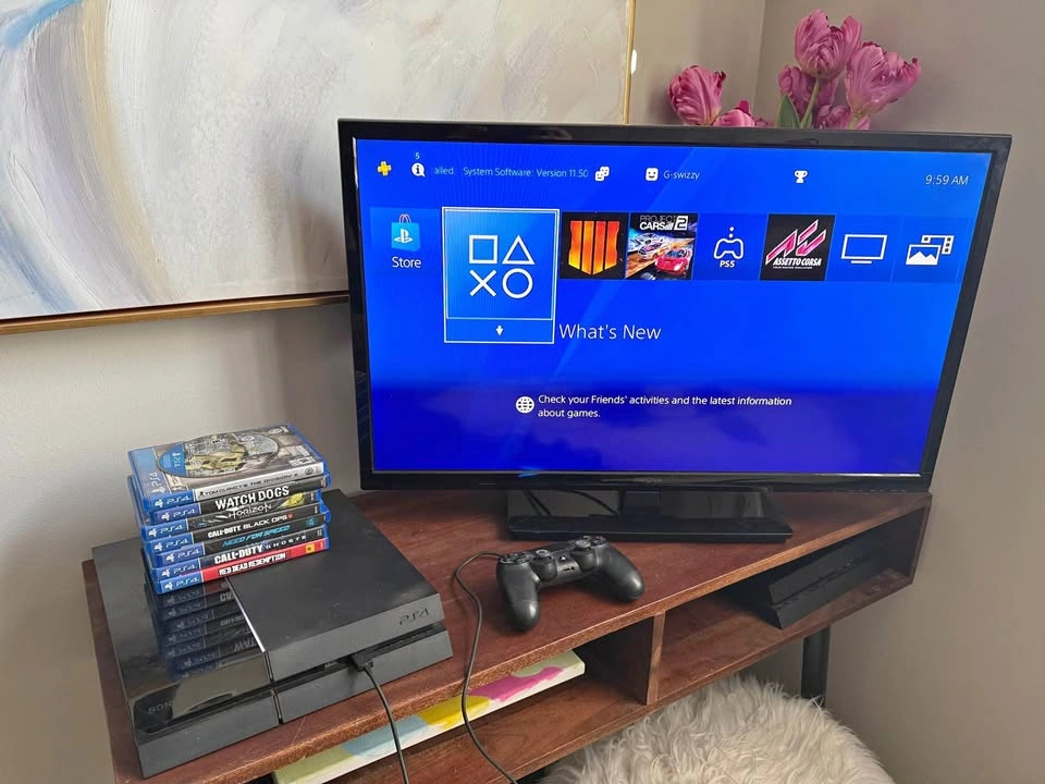 PS4 Bundle with TV, PSVR, Controllers and Games