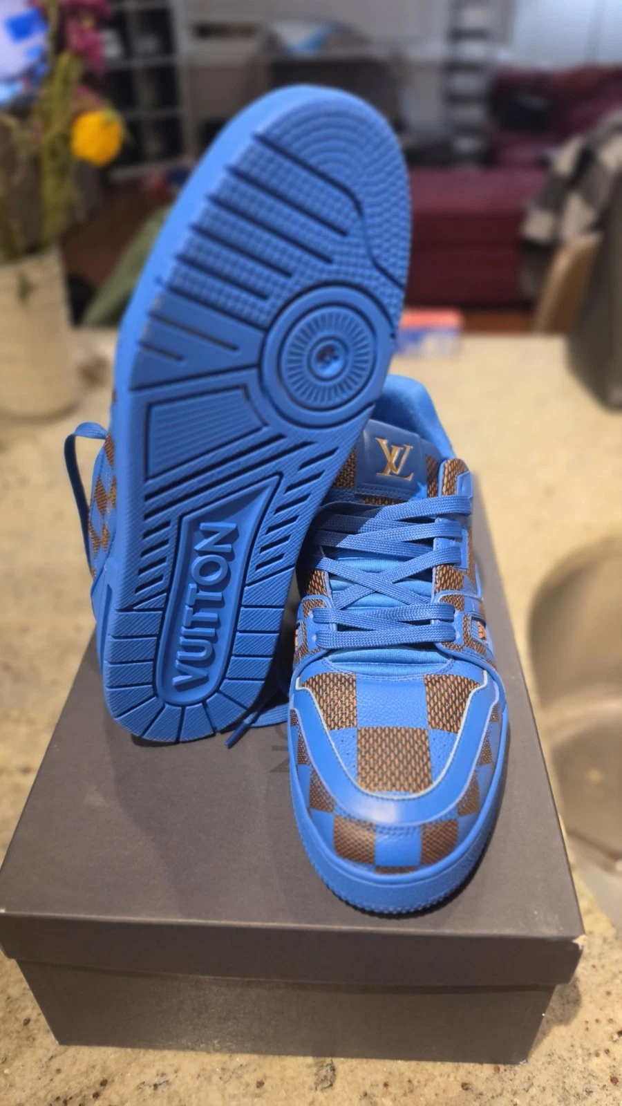 Men Pharrell Williams Louis Vuitton Trainers Size 7 - photo 5