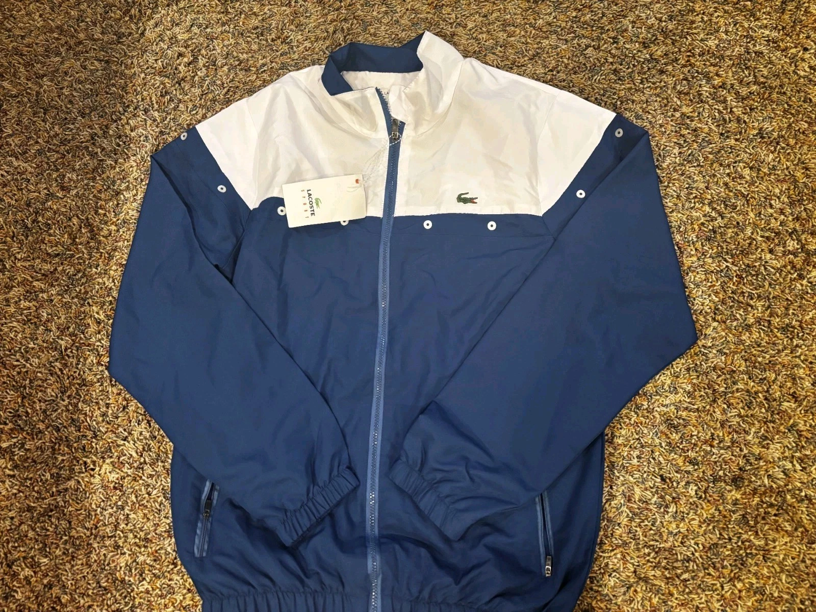 Lacoste Sport Mens Tracksuit Size L White Blue - photo 3