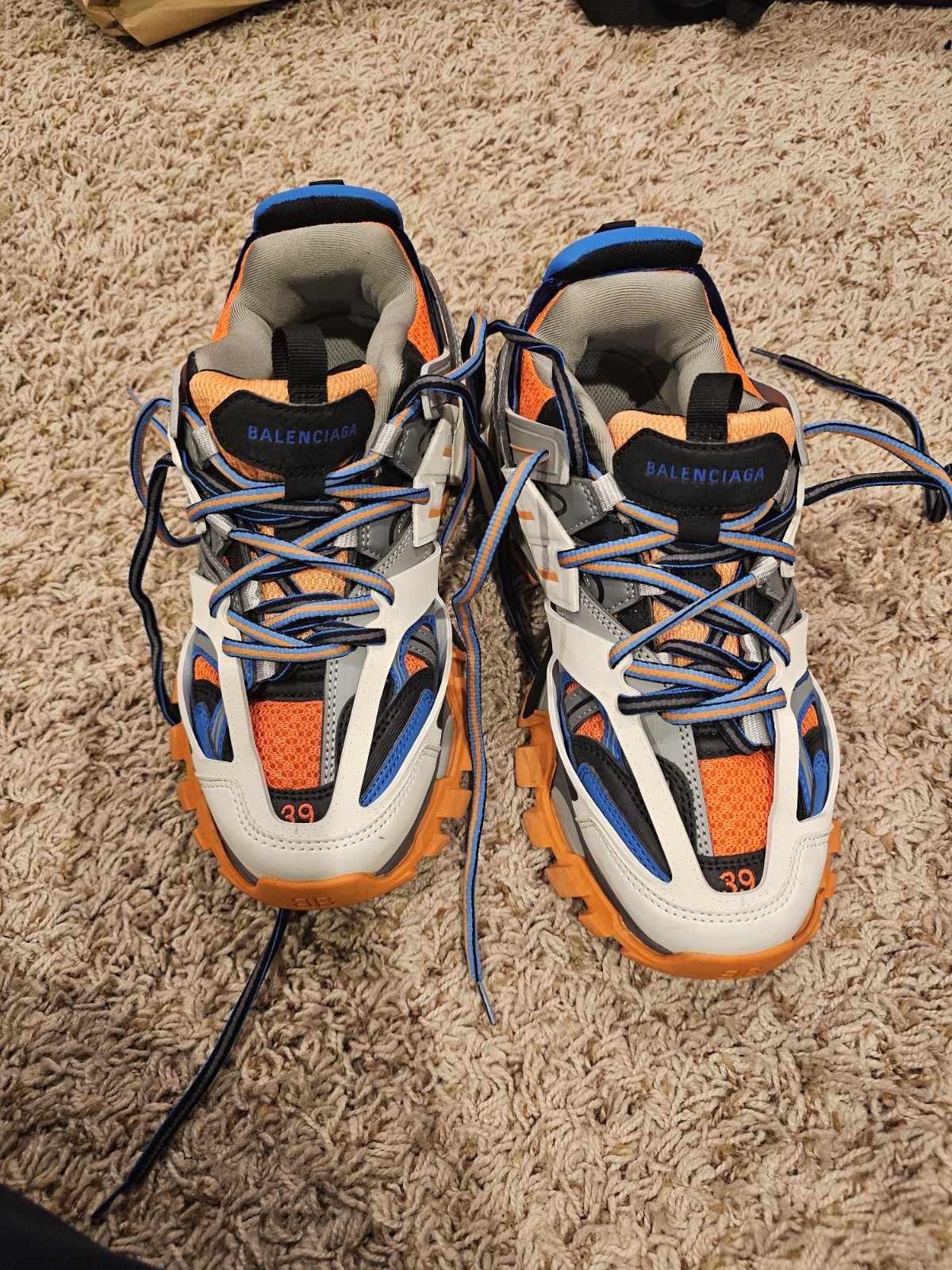 Balenciaga Runner Sneakers Orange/White/Blue US 9 (Runs Small) - photo 2