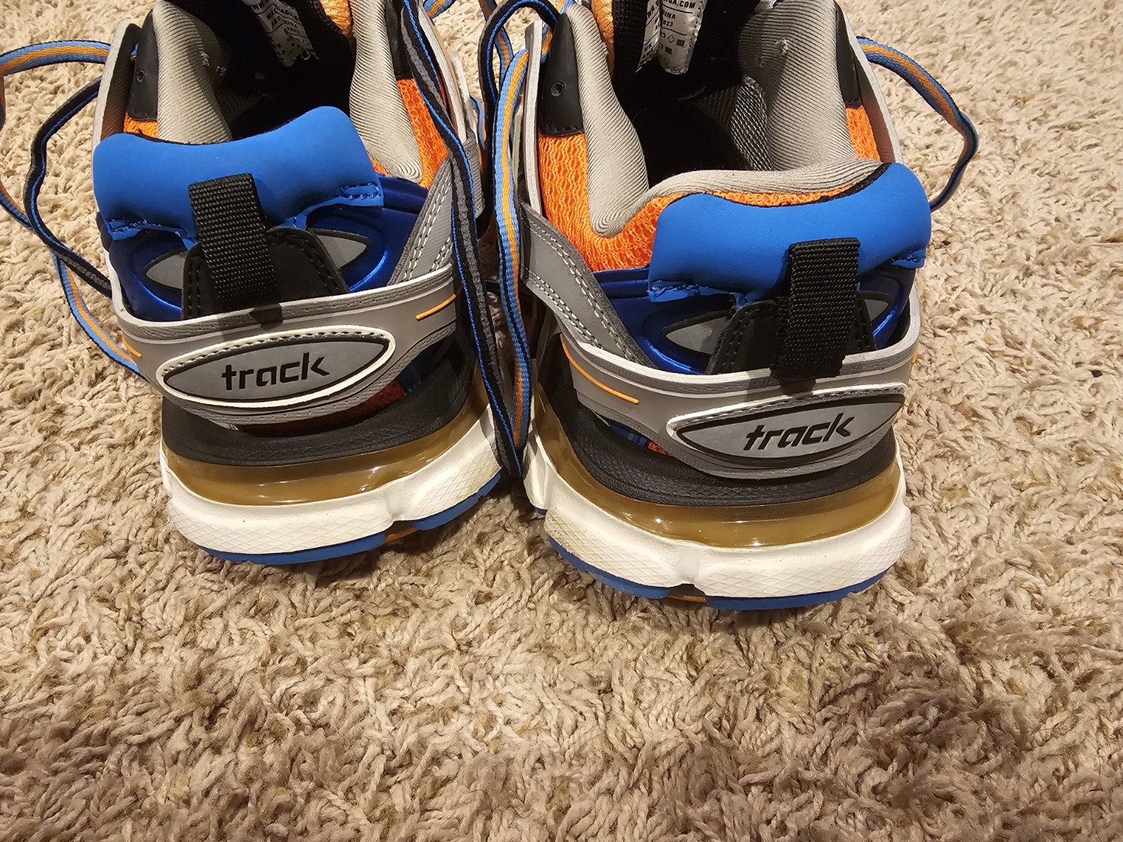 Balenciaga Runner Sneakers Orange/White/Blue US 9 (Runs Small) - photo 4