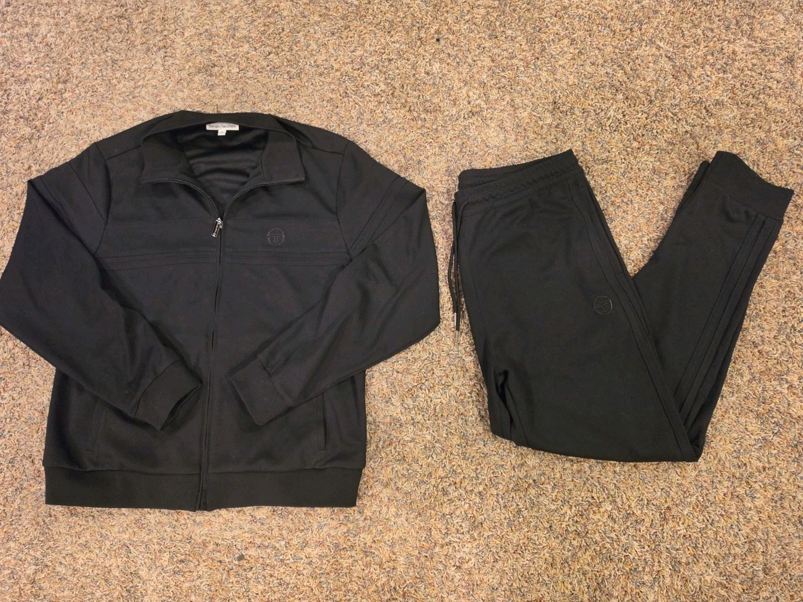Men Sergio Tacchini Damarindo Track Suit Black Medium
