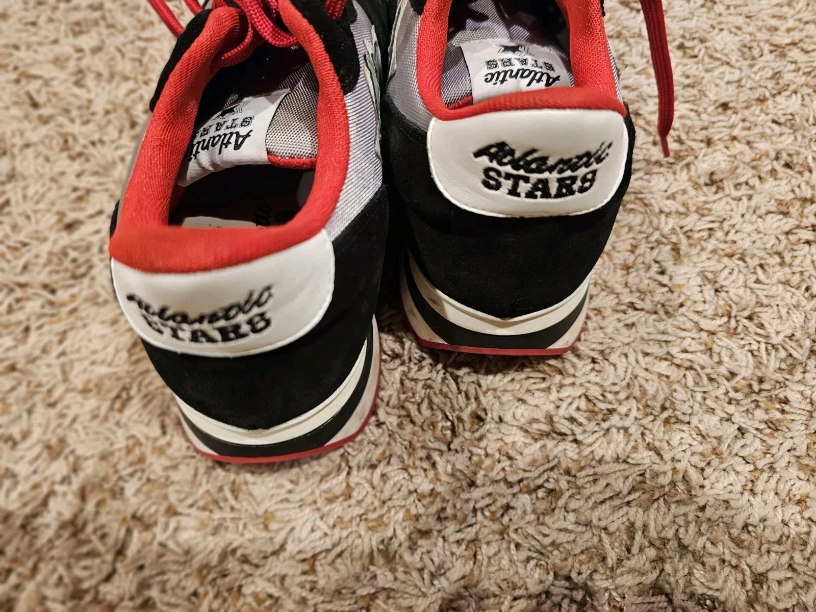 Men Atlantic Stars Size 42 (9) Sneakers Black Red Glow In Dark - photo 5