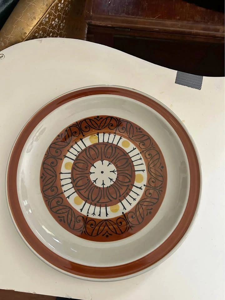Vintage Crest-Stone Pueblo Stoneware Serving Platter - Made in J
