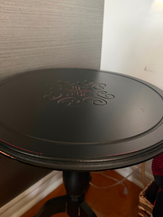Round Side table black - photo 2