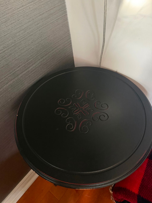 Round Side table black - photo 3