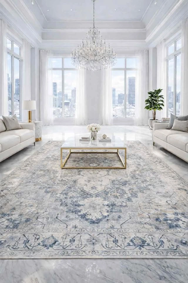 9x12 SKYE SMOOTH CHENILLE WASHABLE AREA RUG 🩶🆕
