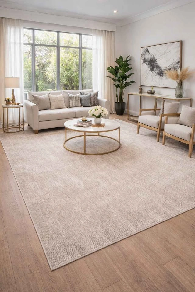 SOFT 9X12 CREAMED BISCOTTI WASHABLE AREA RUG 🆕 - photo 4