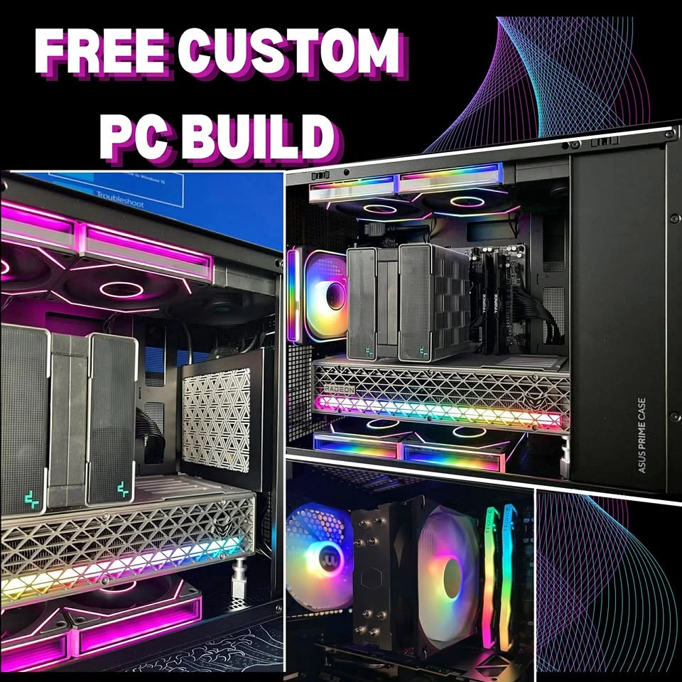Custom Gaming PC Build Service | Lifetime Support | 1080P/1440P/