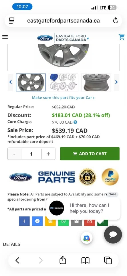 19” Ford OEM Wheels - Brand New Old Stock - photo 3