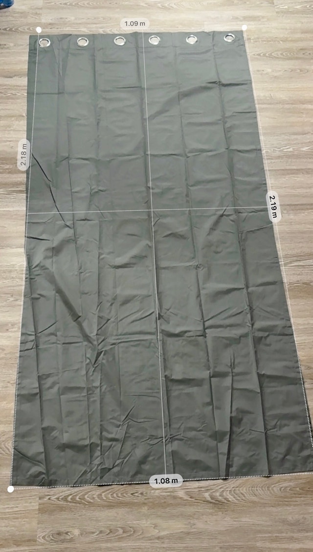 NEW - Amazon Basics Dark Gray Blackout Curtain Panel 42x84 - photo 4