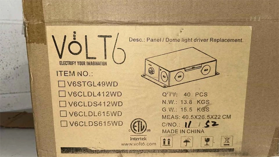 40 × Volt 6" Panel / Dome Light Driver Replacement - photo 5