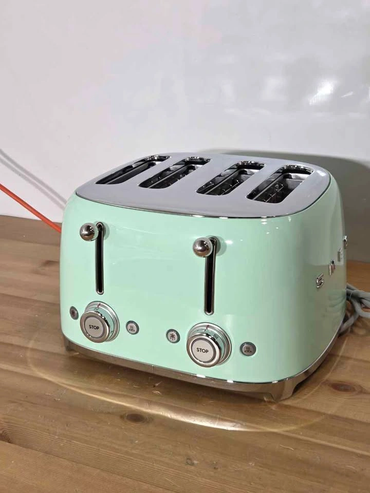 Smeg Retro Style 2-Slice Toaster Pastel Green New - photo 4