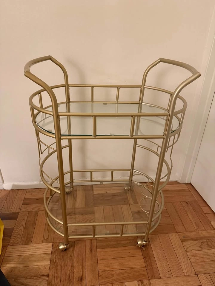 2-tier gold bar cart - photo 2