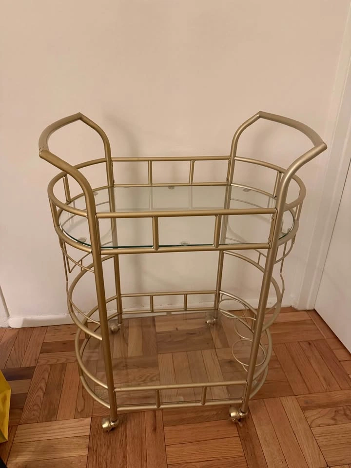 2-tier gold bar cart - photo 4