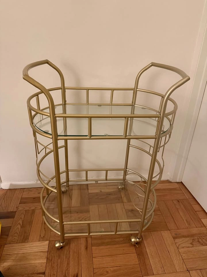 2-tier gold bar cart - photo 5