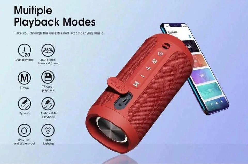 (New) Waterproof Portable Bluetooth Speaker - 20W Wireless - photo 5