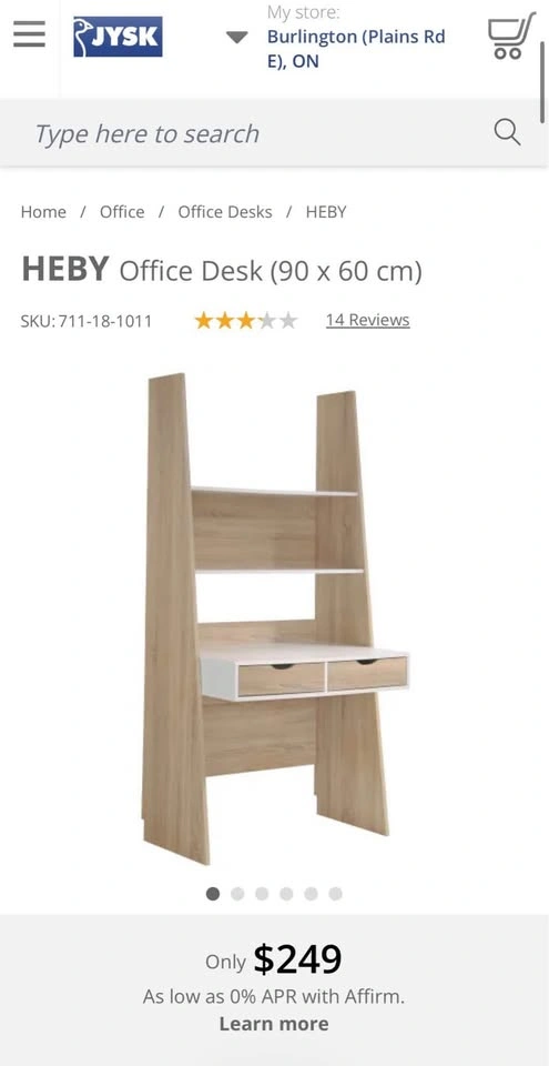 Ladder Desk with shelves and drawers - photo 4