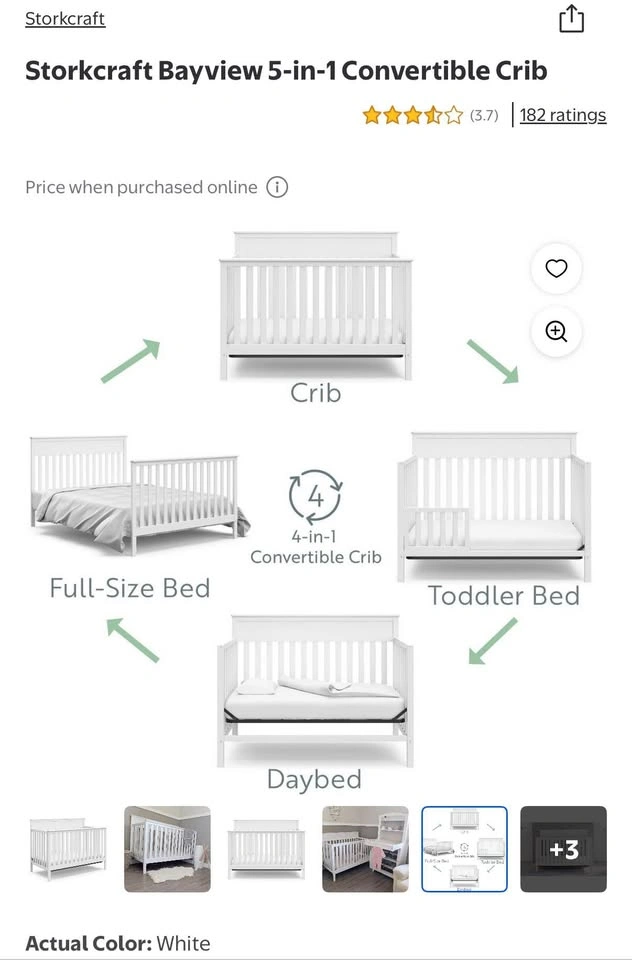 Storkcraft Bayview Convertible Crib - photo 3