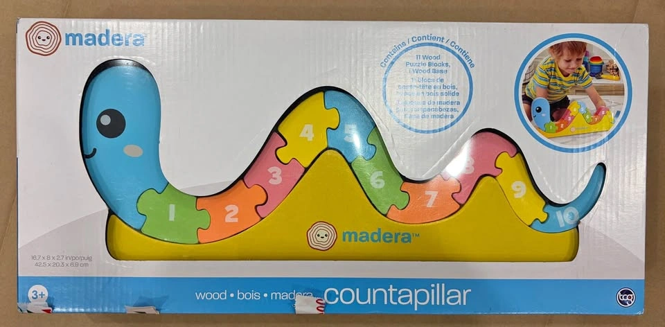Wooden Block Counting Puzzle