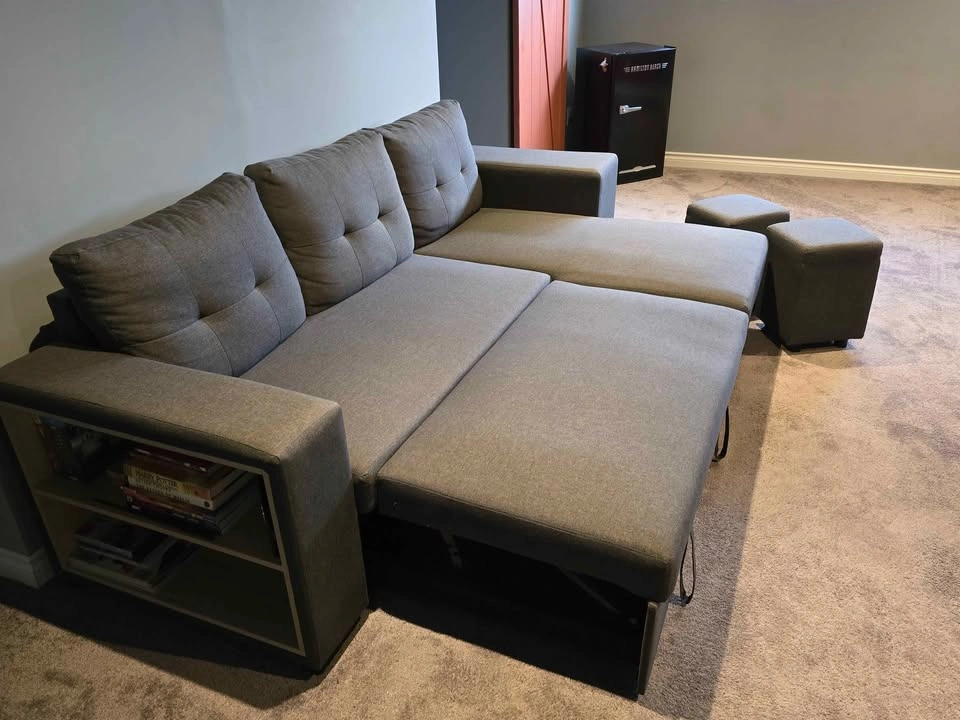 Classic Grey Vintage Couch - photo 3