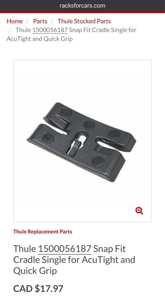 Thule Snap Fit Cradle for AcuTight/Quick Grip - photo 2