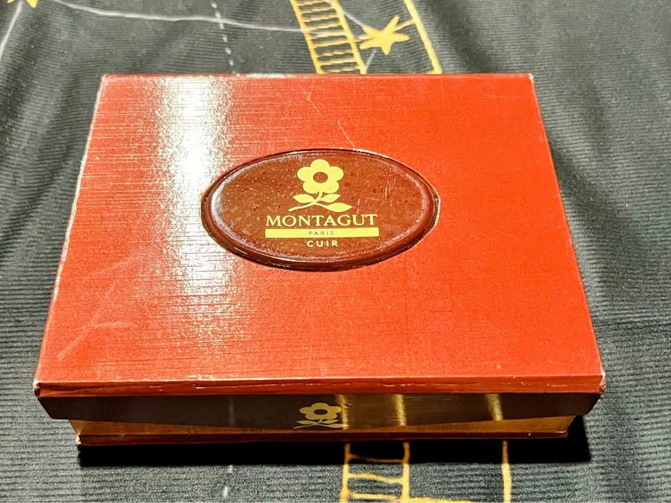 Vintage Montagut Paris Black Leather Wallet (Unused) - photo 4