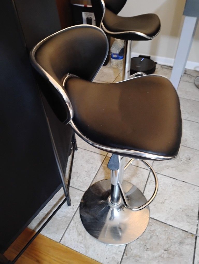 Leather Bar Stools Adjustable - photo 3