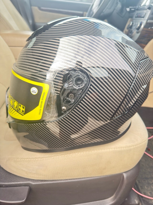 BRAND NEW CROWN Motorcycle Helmet XL Carbon Fibre - photo 2