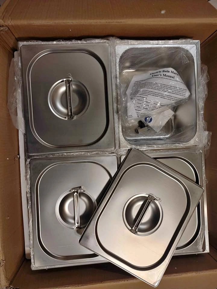 Commercial Electric Bain Marie Food Warmer (4–6 Pan) – NEW (Open