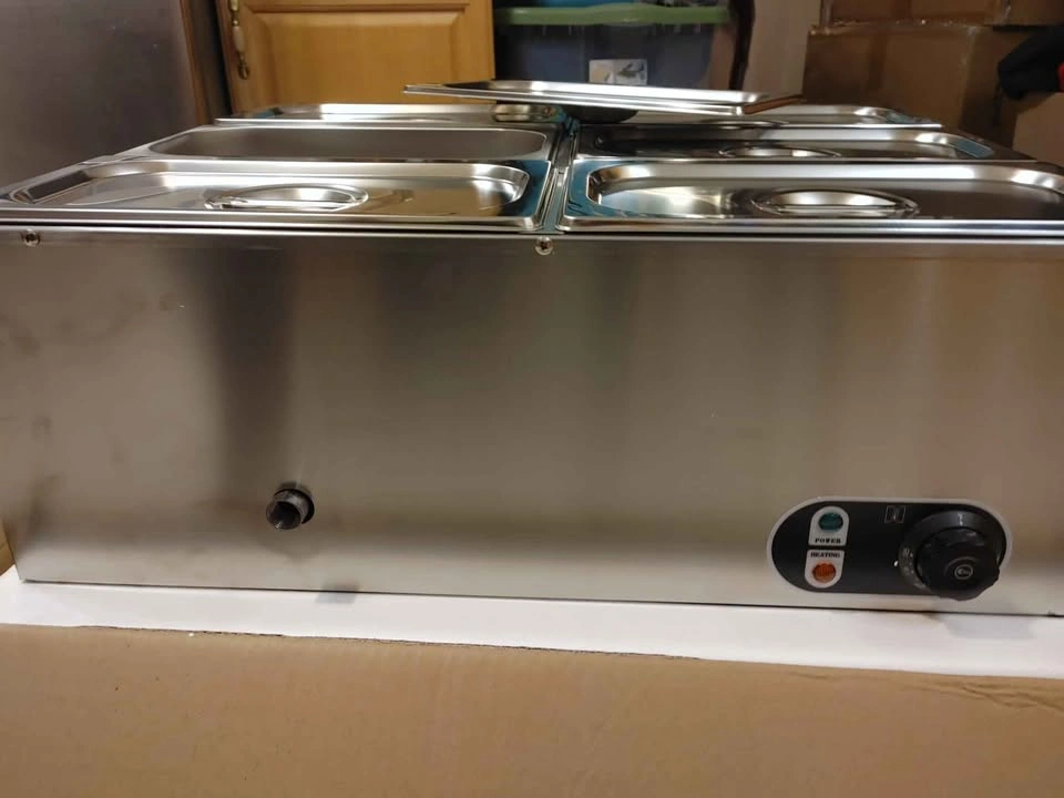 Commercial Electric Bain Marie Food Warmer (4–6 Pan) – NEW (Open - photo 5