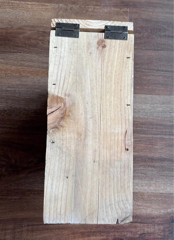 Cedar Bird House, handmade & wood burned with lighthouse - photo 4