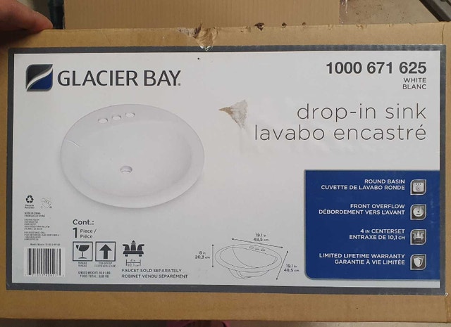 Glacier Bay Porcelain Sink