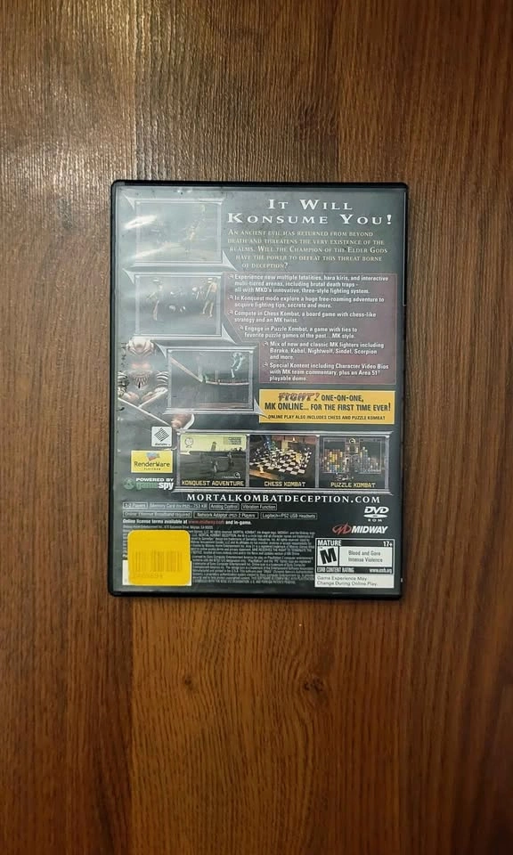 Mortal Kombat: Deception (PS2) CIB Tested - photo 3